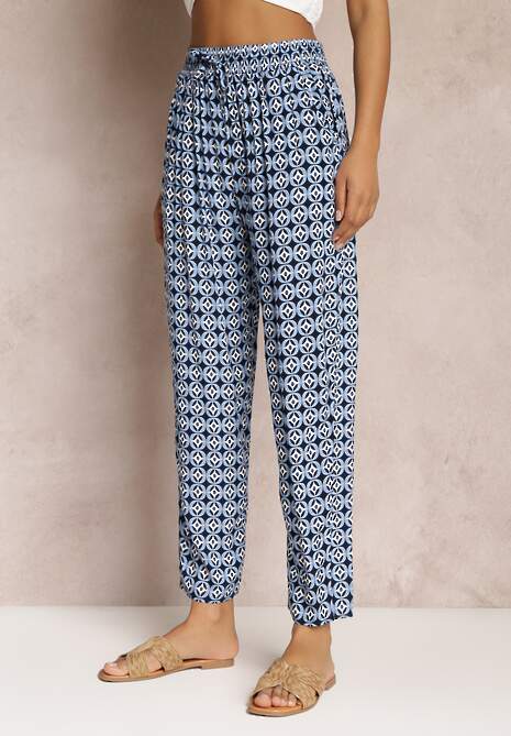 Pantaloni bleumarin cu imprimeu Innozentia 4
