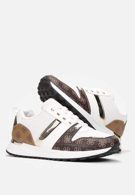 Sneakers Albi Imprimeu Înalți Odenia cu Talpă Groasă 4