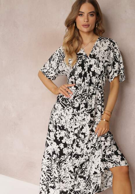 Rochie Humina Alb-Negru 4