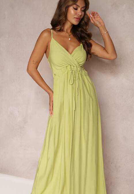 Rochie Verde Deschis din Viscoză Anomaria 4