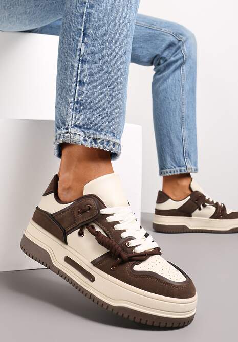 Sneakers Maro Platforma Talpă Groasă șiret Dublu Eliannah