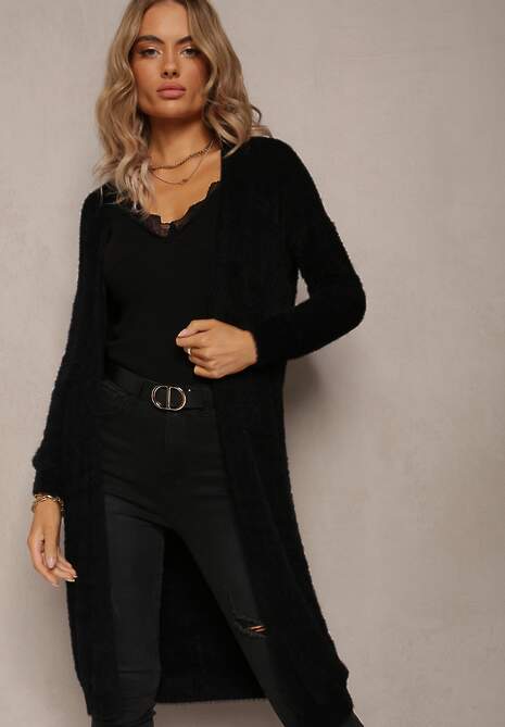 Cardigan Supradimensionat Tricot Negru Mykiel 4