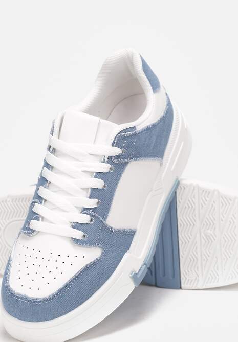 Sneakers Alb-Bleu cu Inserții Decorative Jeffeed 5