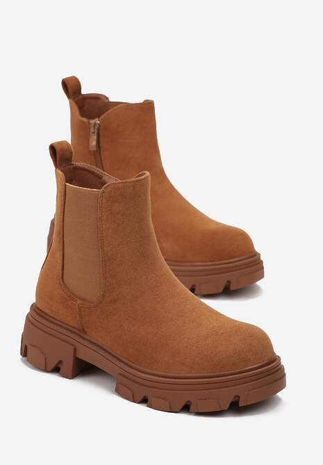 Botine maro gleznă Caeloria 4