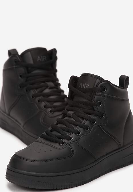 Sneakers Negri cu șireturi până la gleznă Lincea 5