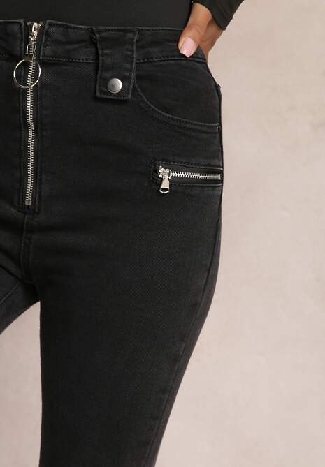 Czarne Jeansy Skinny High Waist Loveia 5