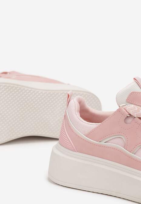 Różowe Sneakersy na Platformie Nazario 5