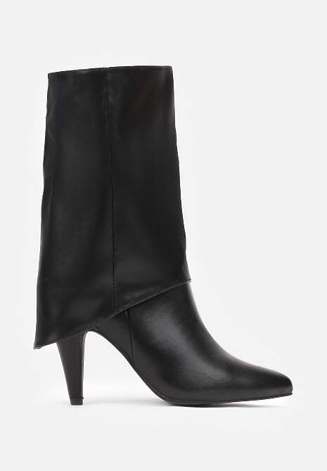 Botine Negre cu Toc Bloc Billion 4
