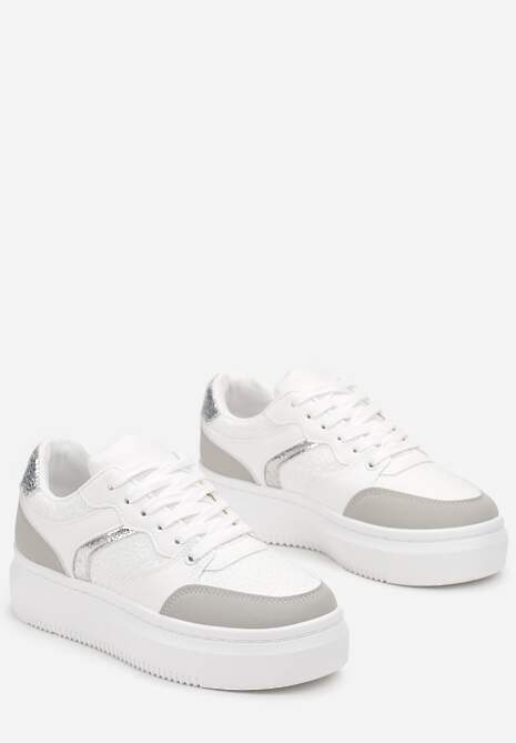 Sneakers Albi Platforma Talpa Groasa Insertii Metalice Odelita 4