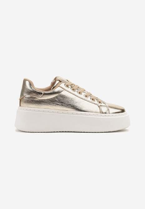 Sneakers Aurii pe Talpă Groasă Cernanda 4