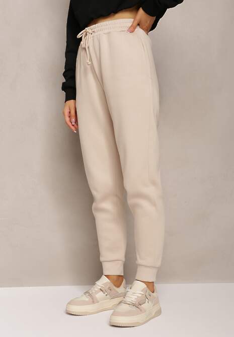 Pantaloni sport bej cu căptușeală călduroasă Trisseme 4