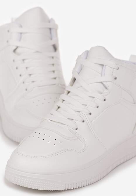 Sneakers Albi Înnălți cu Siret și Perforatii Filomena 5
