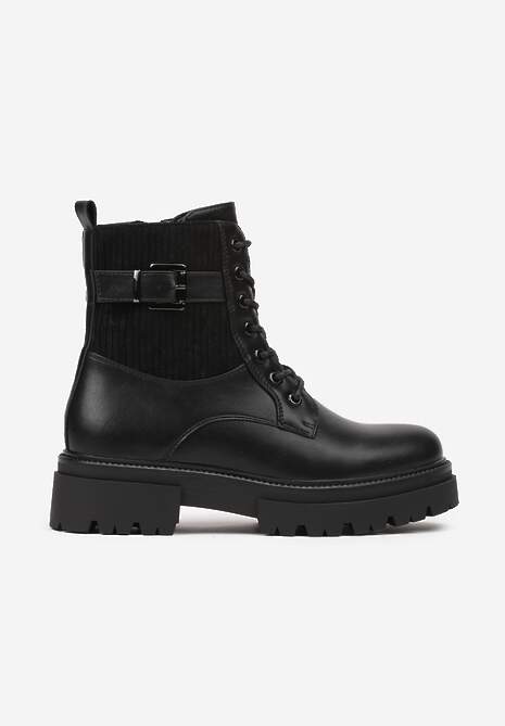 Botine Negre în Stilul Lucrătorilor Grunge Eiase 4