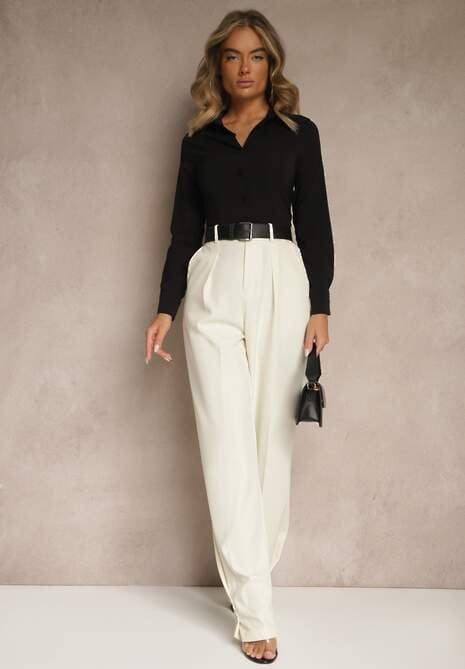 Cămașă Neagră Netedă cu Butoane Hejora 5