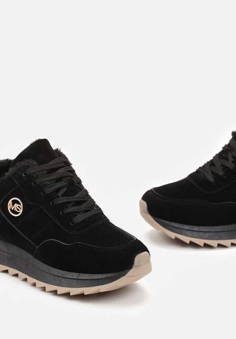 Sneakersi călduroși negri pe platformă Appopis 6