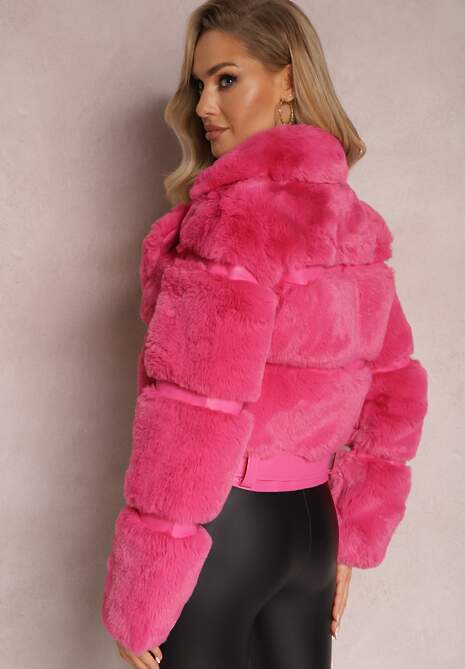 Jachetă Fucsia cu Blană Shetty 5