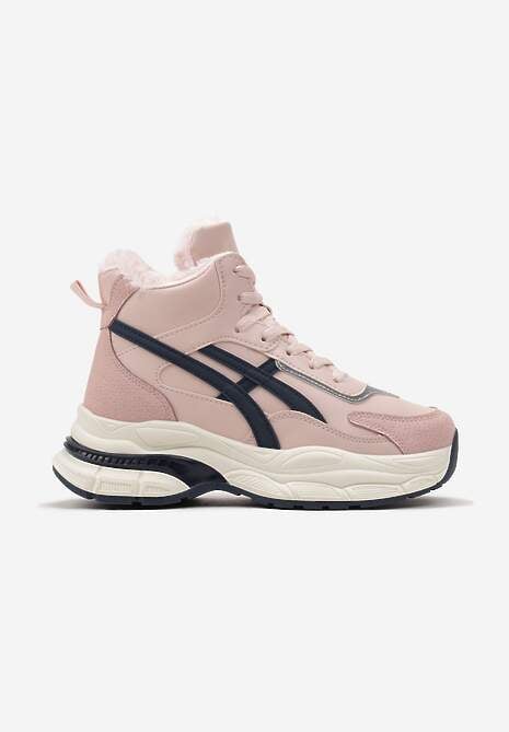 Sneakers Roz Luntris cu Talpă Groasă 4
