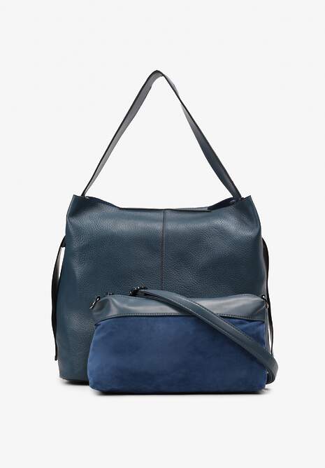 Geantă bleumarin shopper cu mâner Bersena