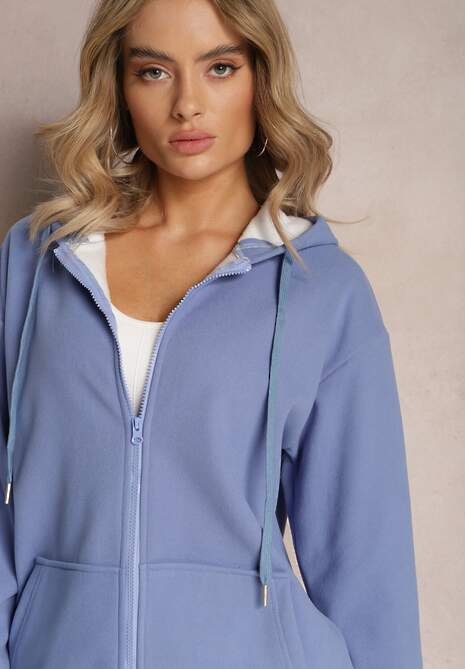 Niebieski 2-częściowy Komplet Dresowy z Bluzą i Spodniami Gravina 5