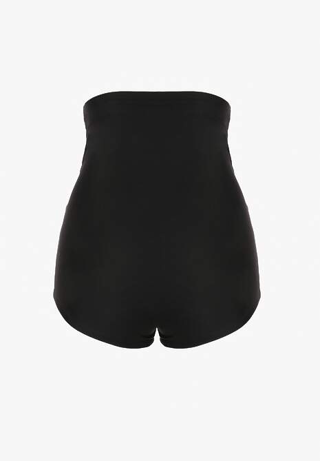 Czarne Dopasowane Majtki High Waist z Efektem Modelującym Modra 6