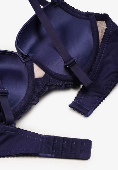 Sutien Push Up cu Dantelă Bleumarin-Roz Bliffa 6