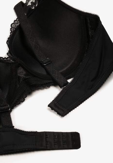 Sutien negru cu dantelă și funcție Push Up Wifia 6