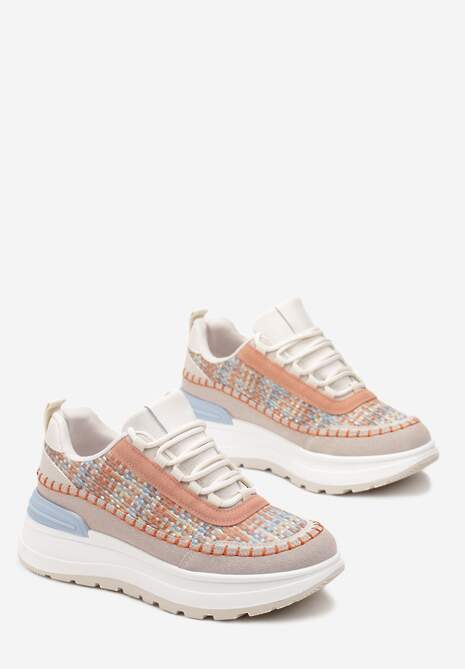 Sneakerși Portocalii pe Platformă Buffona 4