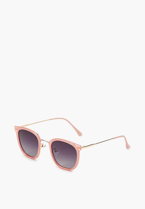 Różowe Okulary Przeciwsłoneczne z Kwadratowymi Oprawkami Cirra