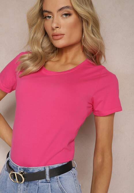Fuksjowy T-shirt We Both Know 4