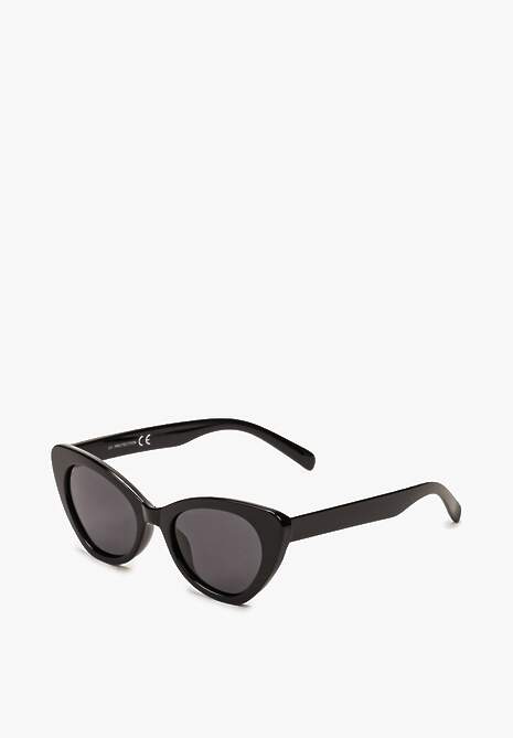 Czarne Przeciwsłoneczne Okulary z Oprawkami Kocie Oczy Aclitssa