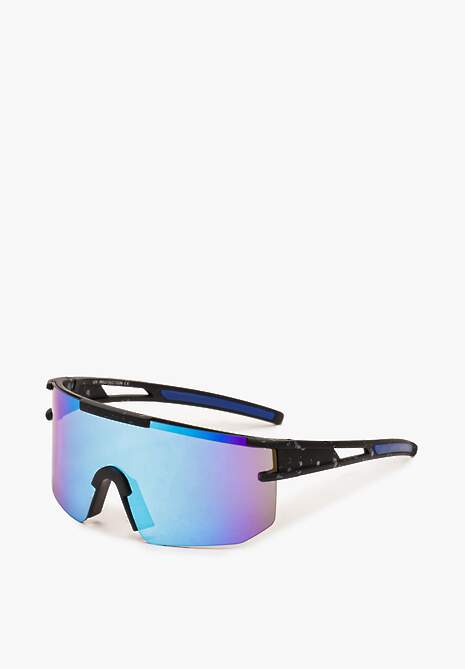 Niebieskie Sportowe Okulary Przeciwsłoneczne z Polaryzacją Verdettia
