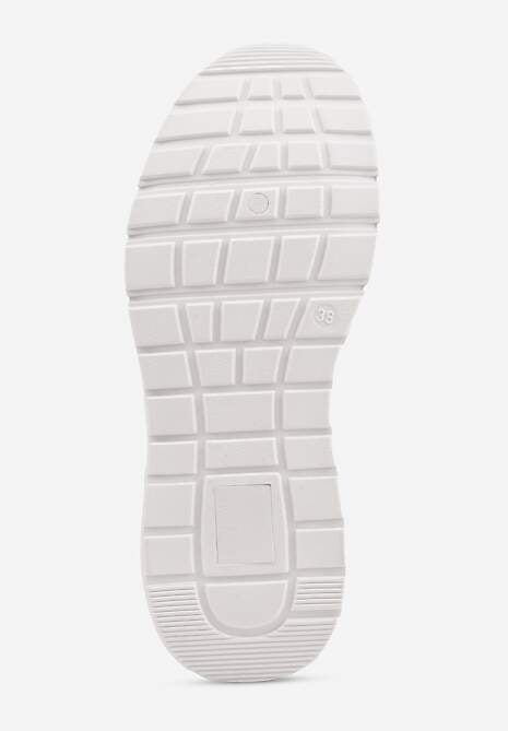 Białe Klasyczne Sneakersy z Amortyzowaną Podeszwą i Perforacją Faunama 7