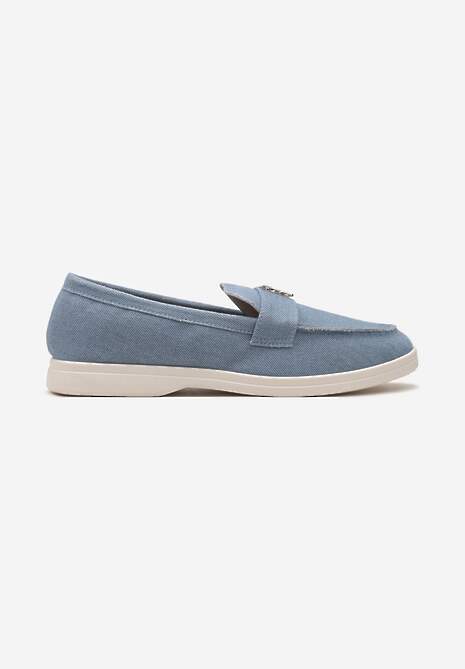 Mocasini Albaștri cu Cataramă Minimalistă Nanahla 4