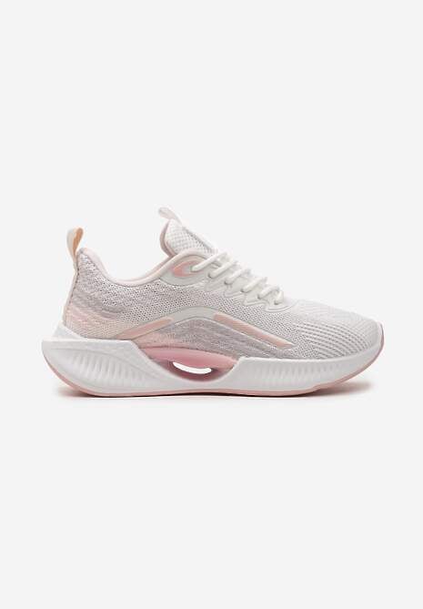 Różowe Buty Sportowe z Siateczki z Ozdobną Wstawką na Podeszwie Yllaria 4