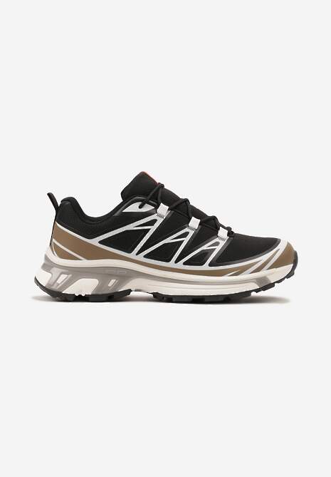 Sneakerși Negru-Maro cu Inserții Decorative și Bandă Elastică Aineri 4