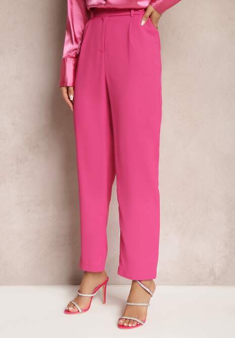 Pantaloni Fucsia Clasici cu Buzunare Dracaisa 4