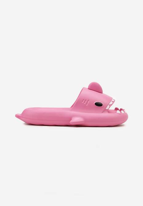 Papuci Flip-Flop Fucsia Spumă cu Ornament Rechin Dalencia 4