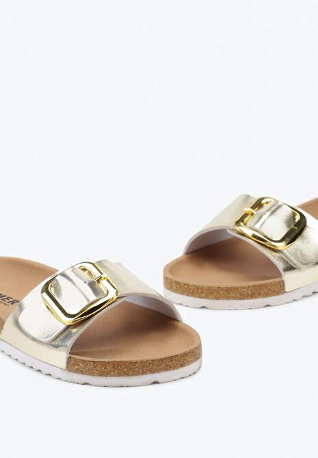 Sandale Aurii cu Platformă de Plută cu Cataramă Verde Masliniu 6