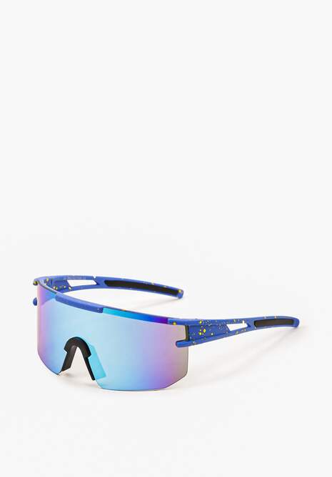 Granatowe Sportowe Okulary Przeciwsłoneczne z Polaryzacją Verdettia