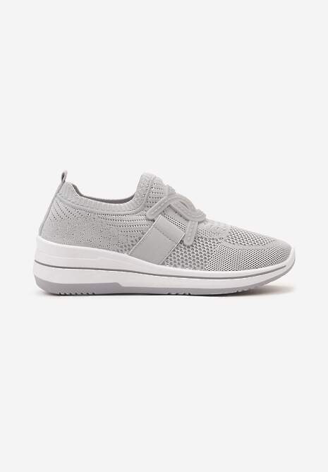 Pantofi Sport Gri cu Platforma Wianara 4