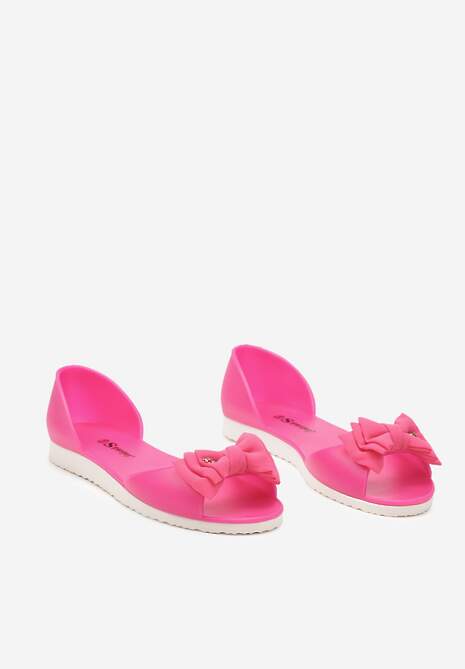 Baletini Fucsia Meliski cu Fundă din Material în Culoare Asortată Anirtepa 5