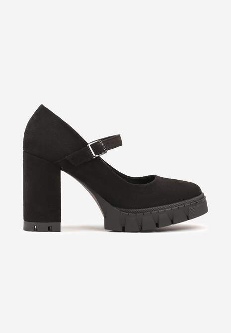 Pantofi cu toc Riandora Negri 4