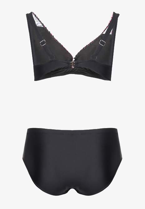 Różowy Strój Kąpielowy Dwuczęściowy Bikini w Paski Patalia 6