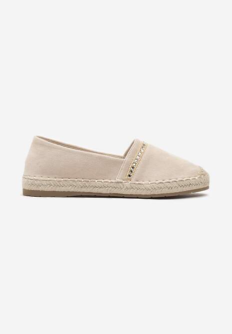 Espadrile bej cu vârf și talpă împletită Effielle 4