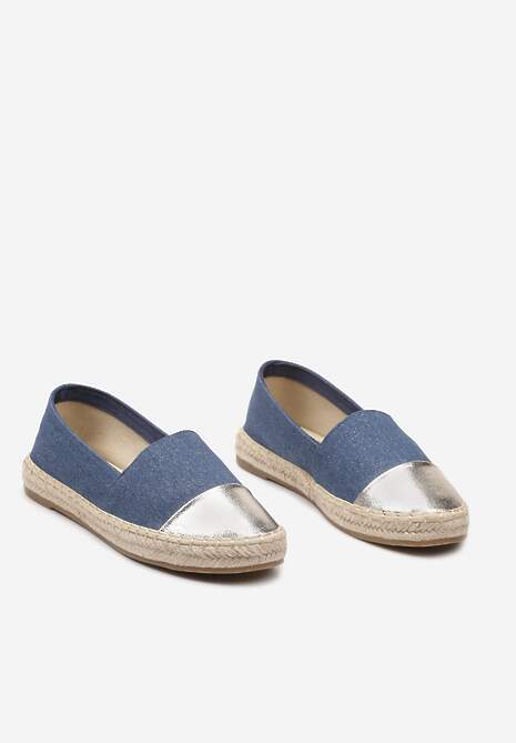 Espadrile Albastre cu Vârf Decorativ pe Talpă Împletită Effiel 5