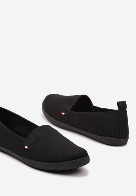 Tenisi Negri Casual Platsati cu Insertii Elastice Mennassa 6