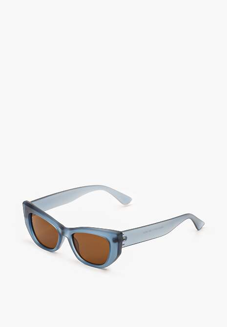 Niebieskie Designerskie Okulary Przeciwsłoneczne z Filtrem UV z Lekkiego Tworzywa Quesdia