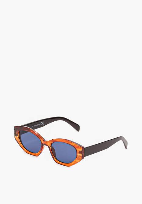 Pomarańczowe Okulary Przeciwsłoneczne w Typie Cat Eye Effiaria