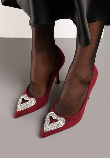 Pantofi stiletto Komisa Roșii 4