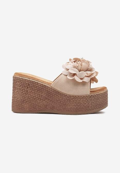 Bej deschis Casual Sandale cu platformă Nestamara 4